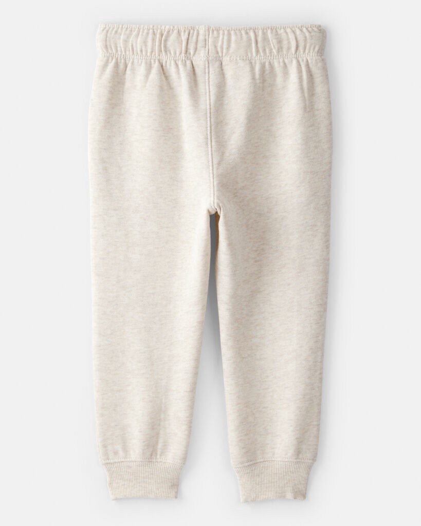 slide 2 of 3, Carter's Toddler Boy DayDream Fleece Joggers - Cream Cream 5T, 1 ct