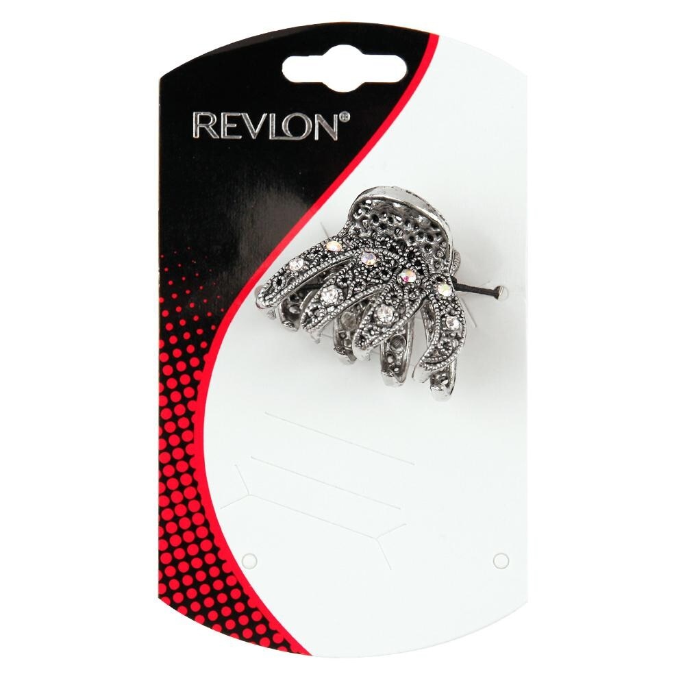 slide 1 of 1, Revlon Metal Claw Clip With Rhinestones, 1 ct