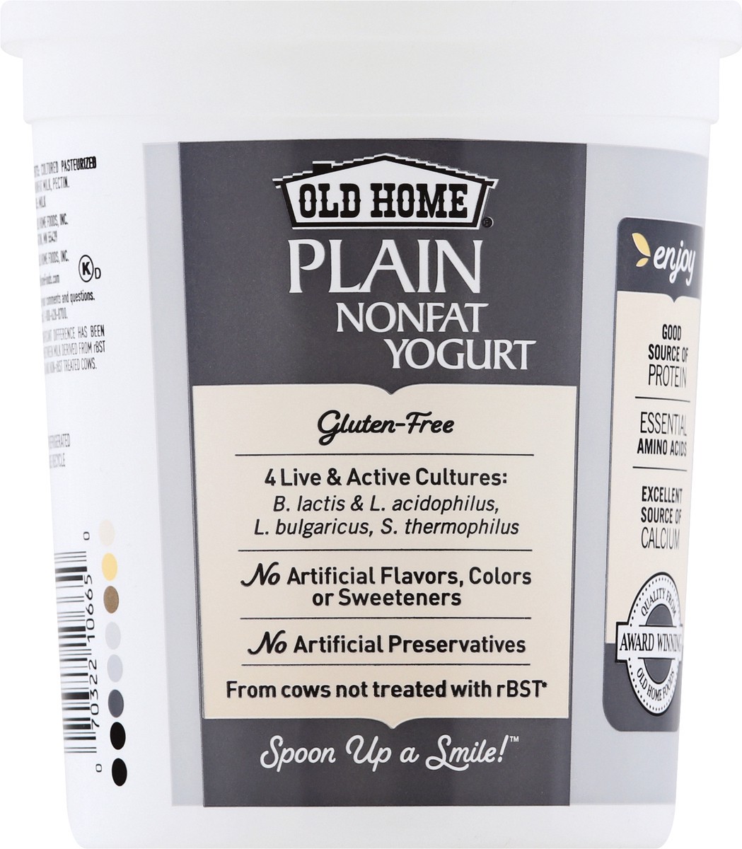 slide 6 of 13, Old Home Plain Non Fat Yogurt, 32 oz