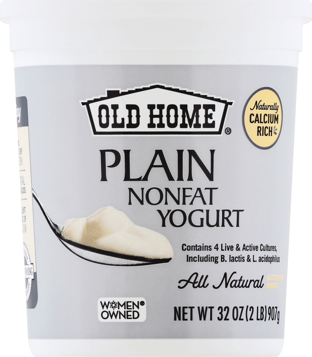 slide 3 of 13, Old Home Plain Non Fat Yogurt, 32 oz