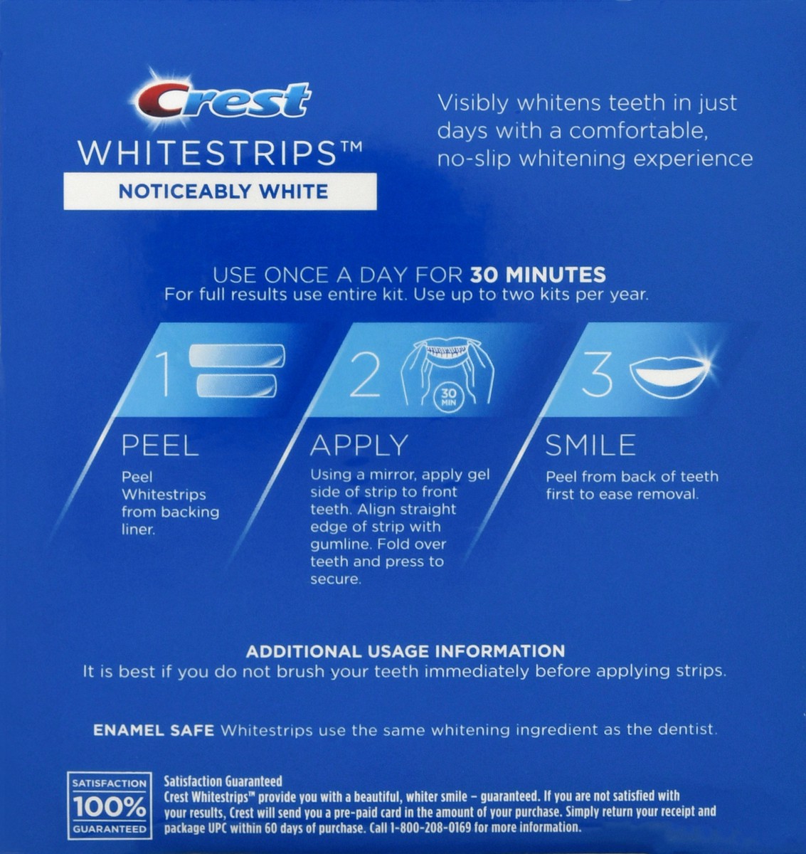 3D Whitestrips Noticeably White Dental Whitening Kit - Crest