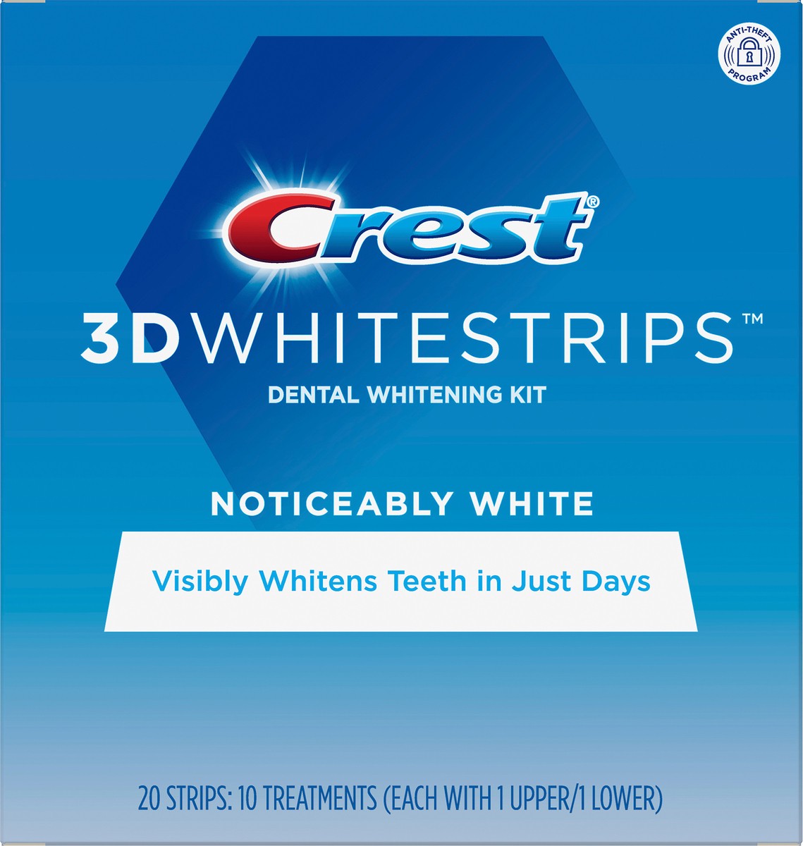 slide 1 of 9, Crest White Noticeably Strips, 1 ct