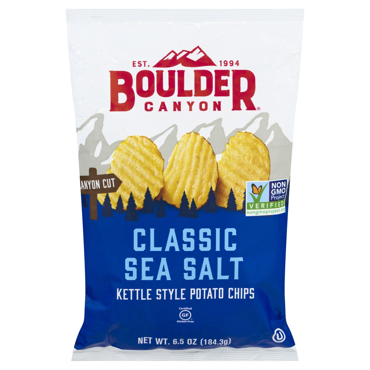 slide 3 of 13, Boulder Canyon Kettle Style Classic Sea Salt Potato Chips 6.5 oz, 6.5 oz