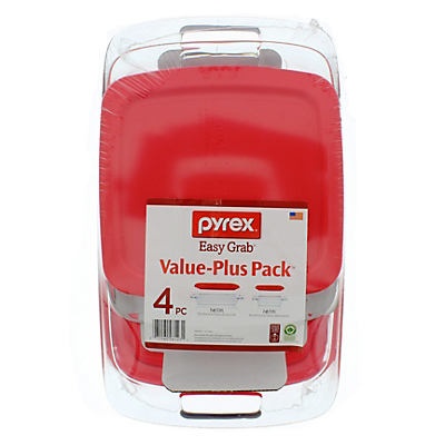 slide 1 of 1, Pyrex Easy Grab Value Pack, 4 ct