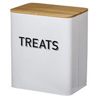 slide 6 of 29, Meijer Treats Tin White O/S, 1 ct
