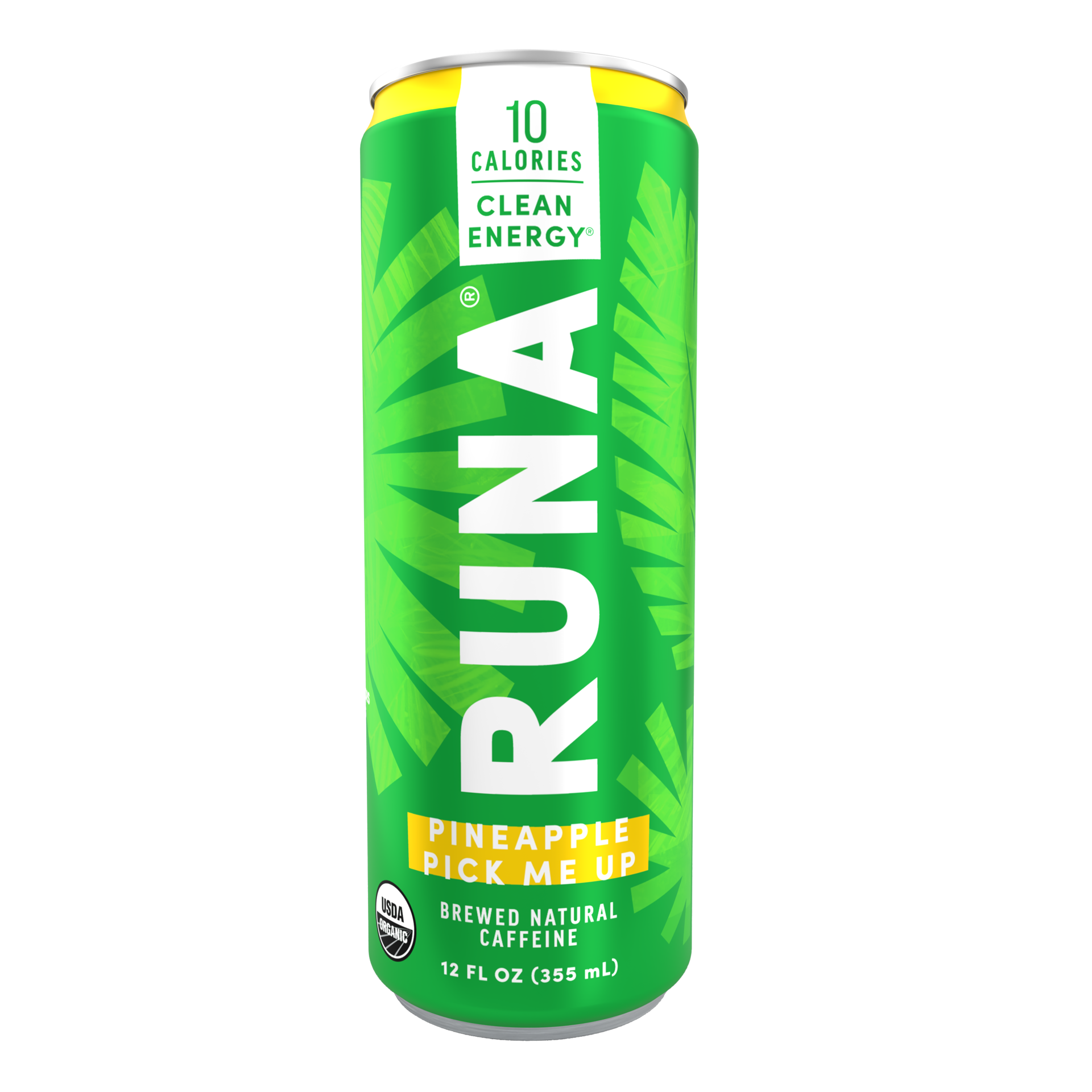 slide 1 of 3, RUNA Energy Drink, Pineapple, 12oz Can, 12 oz