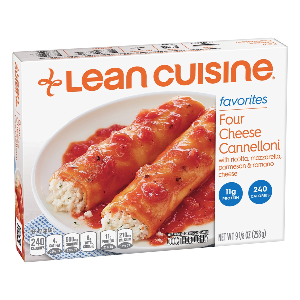 slide 5 of 10, Lean Cuisine Favorites Four Cheese Cannelloni, 9.125 oz