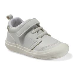 Lullaby Lane Boy's Prewalk Bubble Toe Shoes - White, Size 2