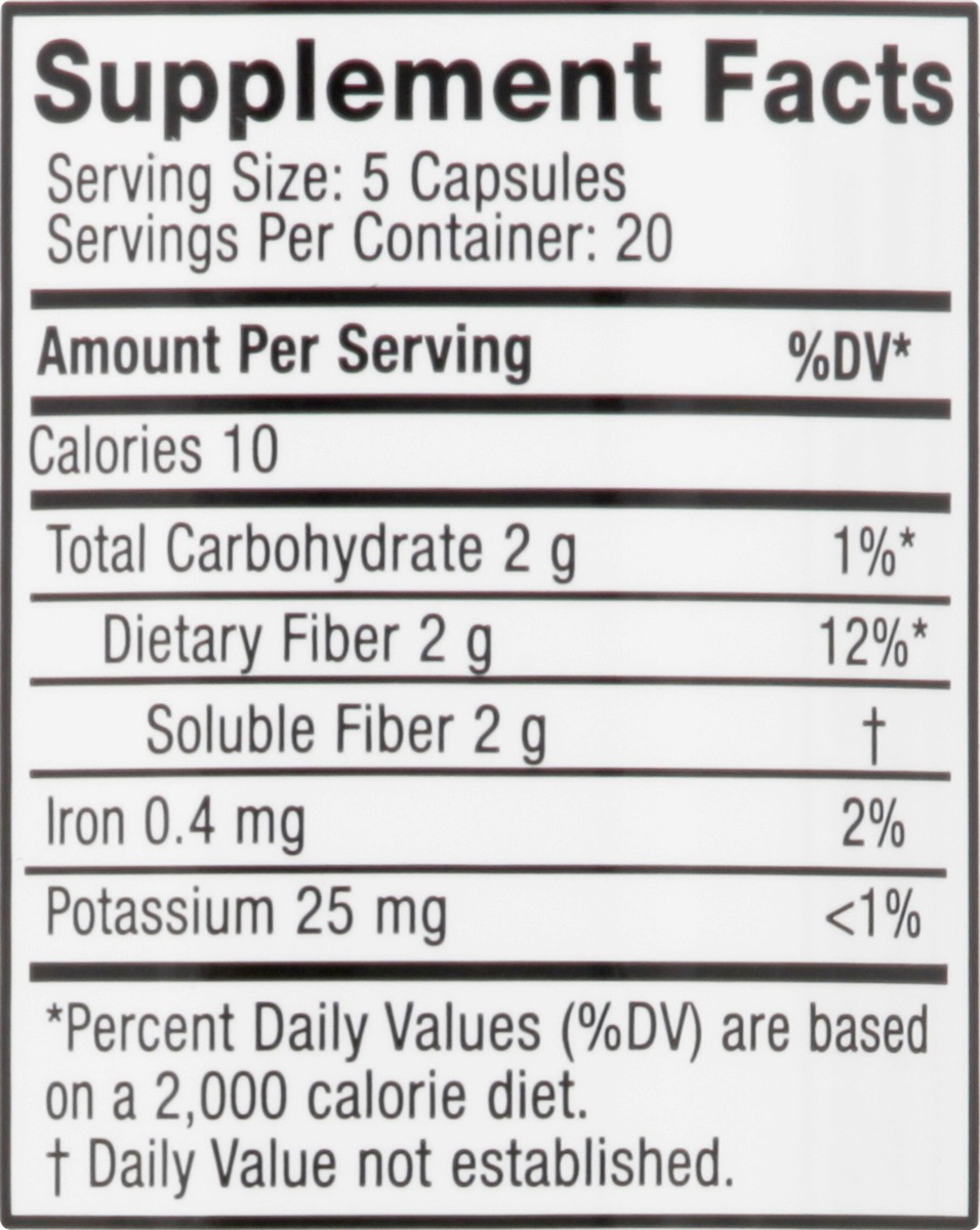 slide 8 of 10, CVS Health Natural Daily Fiber Capsules, 100 Ct, 1 ct