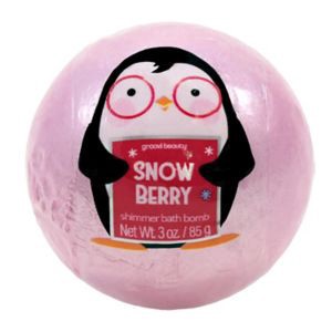 slide 1 of 1, GROOVI BEAUTY Shimmer Bath Bomb - Snow Berry, 3 oz