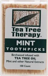 Tea Tree Therapy Mint Toothpicks 100 ea