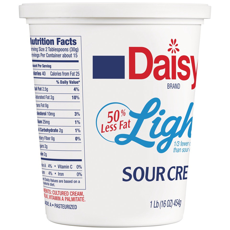 slide 3 of 8, Daisy Pure & Natural Light Sour Cream, 16 oz
