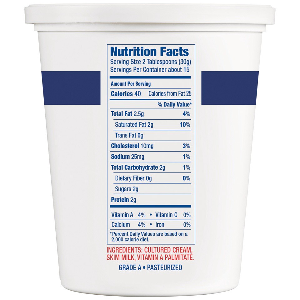 slide 5 of 8, Daisy Pure & Natural Light Sour Cream, 16 oz