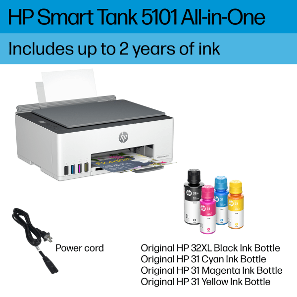 slide 6 of 10, Hp Smart Tank All-In-One Printer, 1 ct