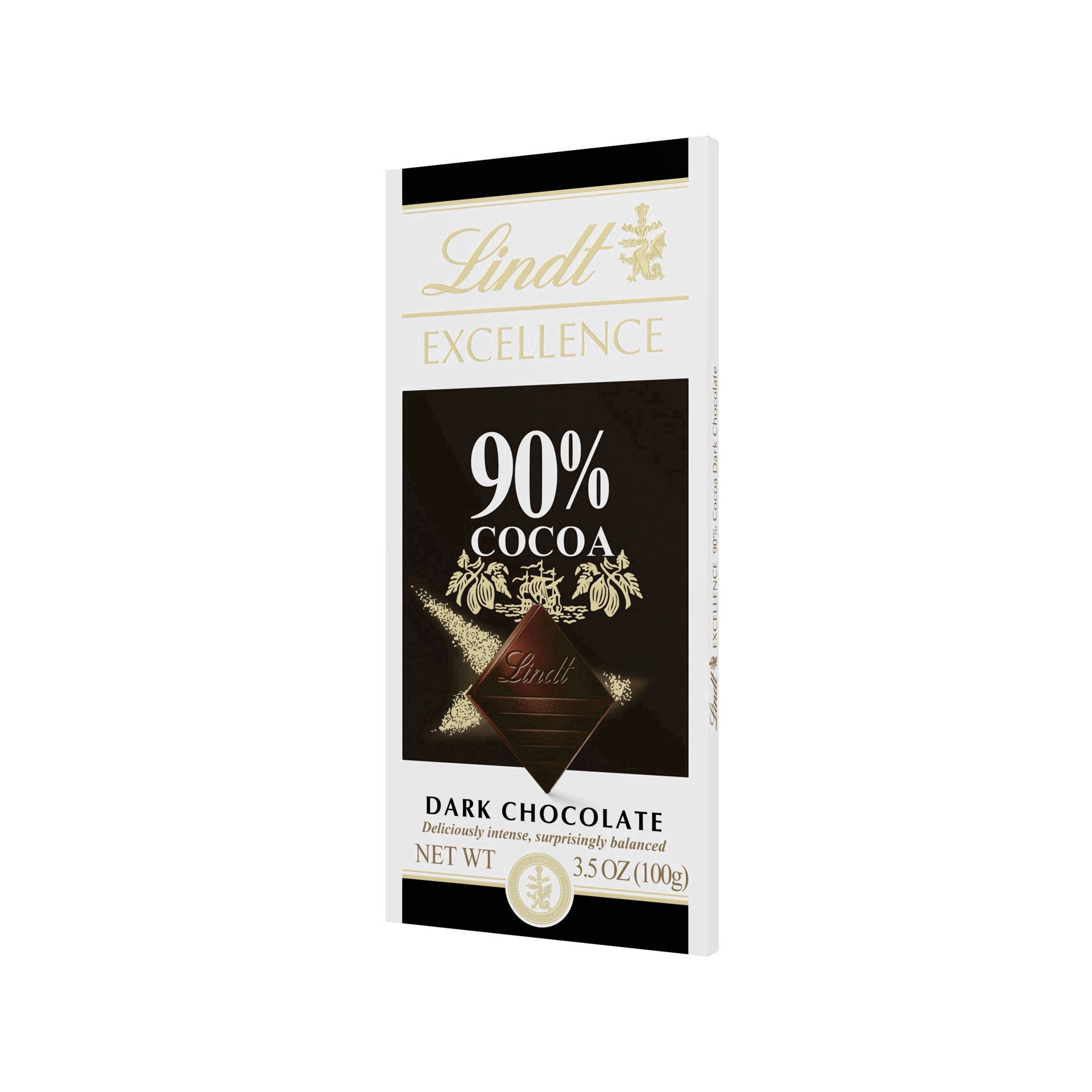 slide 15 of 36, Lindt Excellence 90% Cocoa Dark Chocolate 1 ea, 1 ct