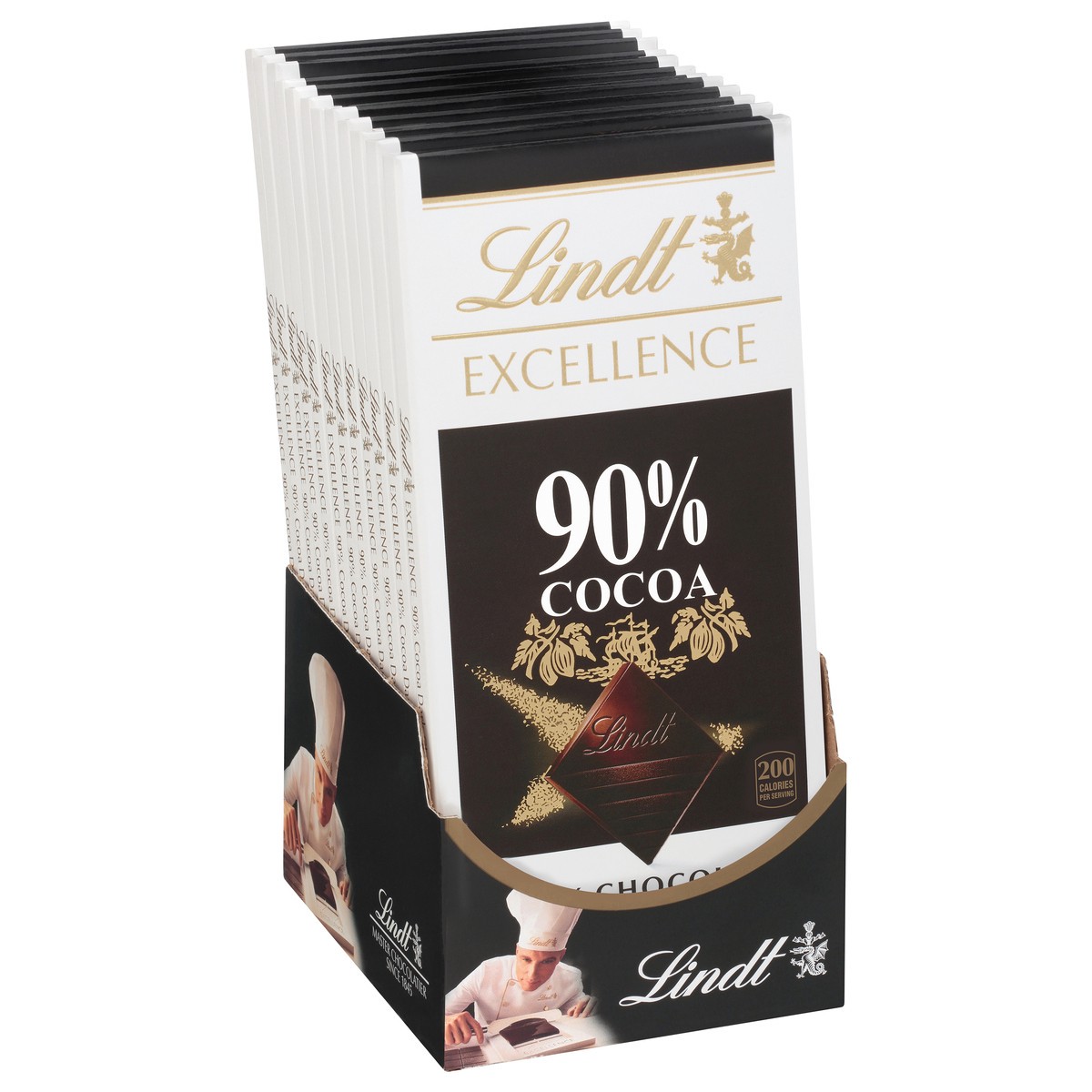 slide 1 of 36, Lindt Excellence 90% Cocoa Dark Chocolate 1 ea, 1 ct