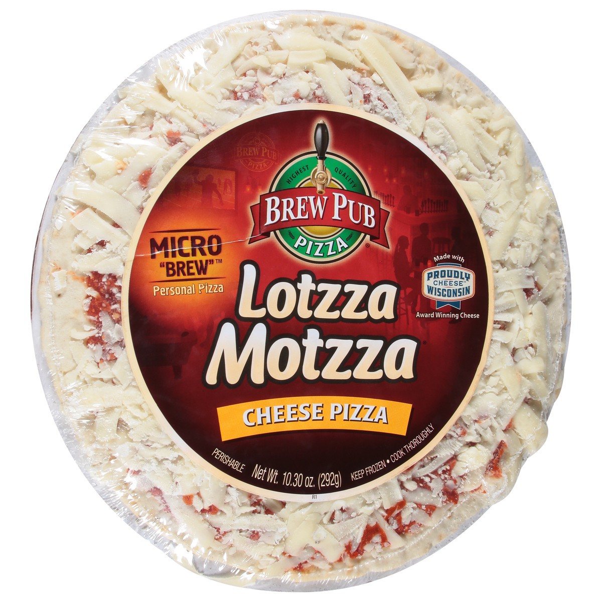slide 8 of 13, Brew Pub Pizza Lotzza Motzza Cheese Pizza 10.30 oz, 10.3 oz