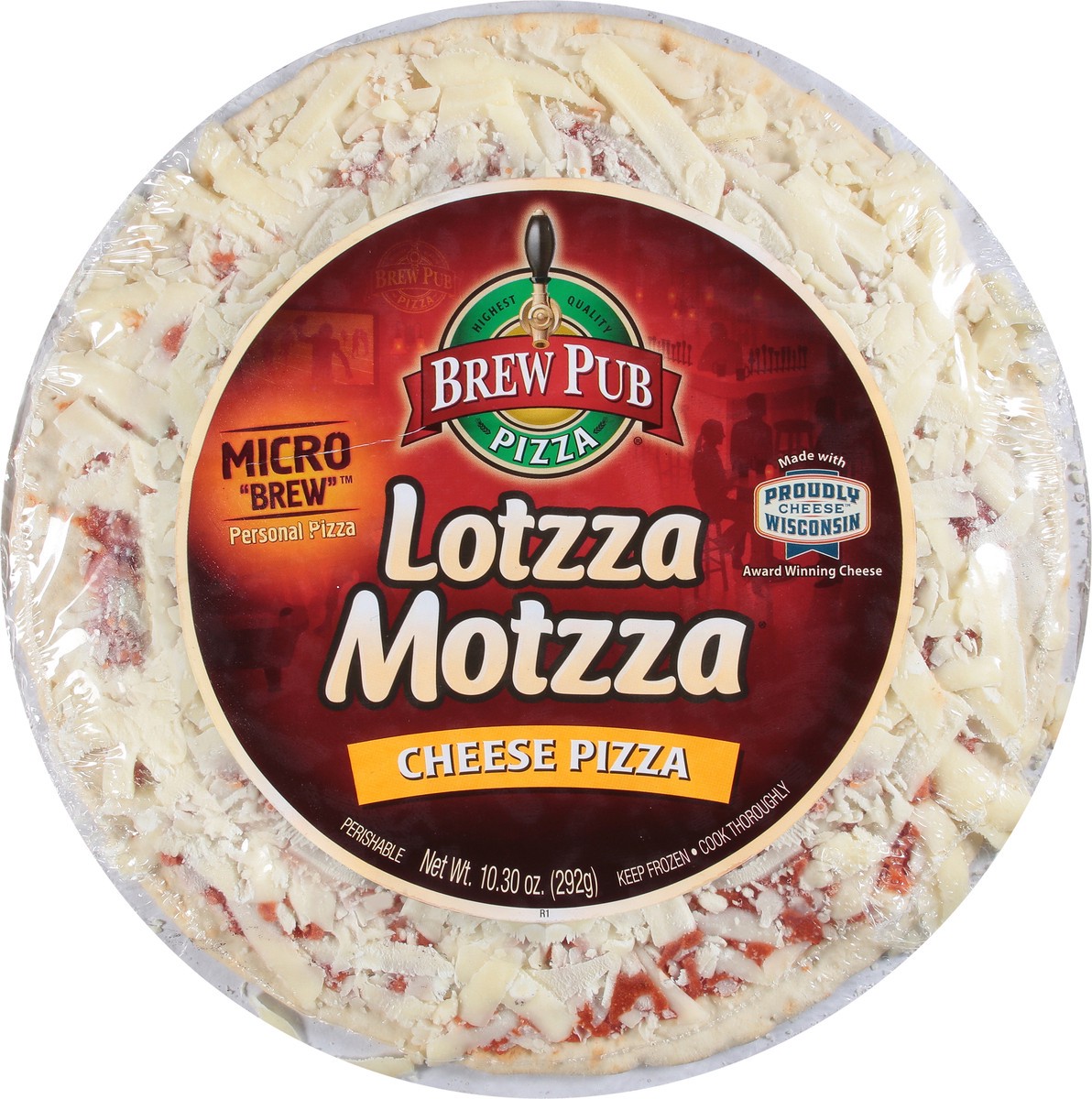 slide 4 of 13, Brew Pub Pizza Lotzza Motzza Cheese Pizza 10.30 oz, 10.3 oz