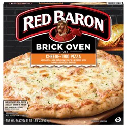 Red Baron Cheese Trio Brick Oven Pizza 17.82 oz