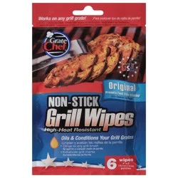 Grate Chef Non-Stick Grill Wipes 6 ea