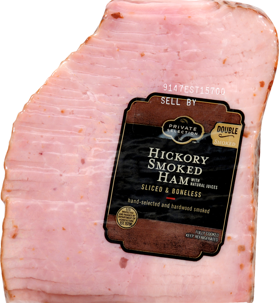 slide 1 of 1, Private Selection Hickory Smoked Ham Sliced & Boneless (Quarter Ham), per lb