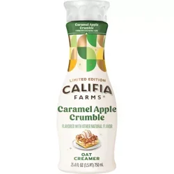 Califia Farms Apple Crumble Oat Milk Coffee Creamer - 25.4 oz