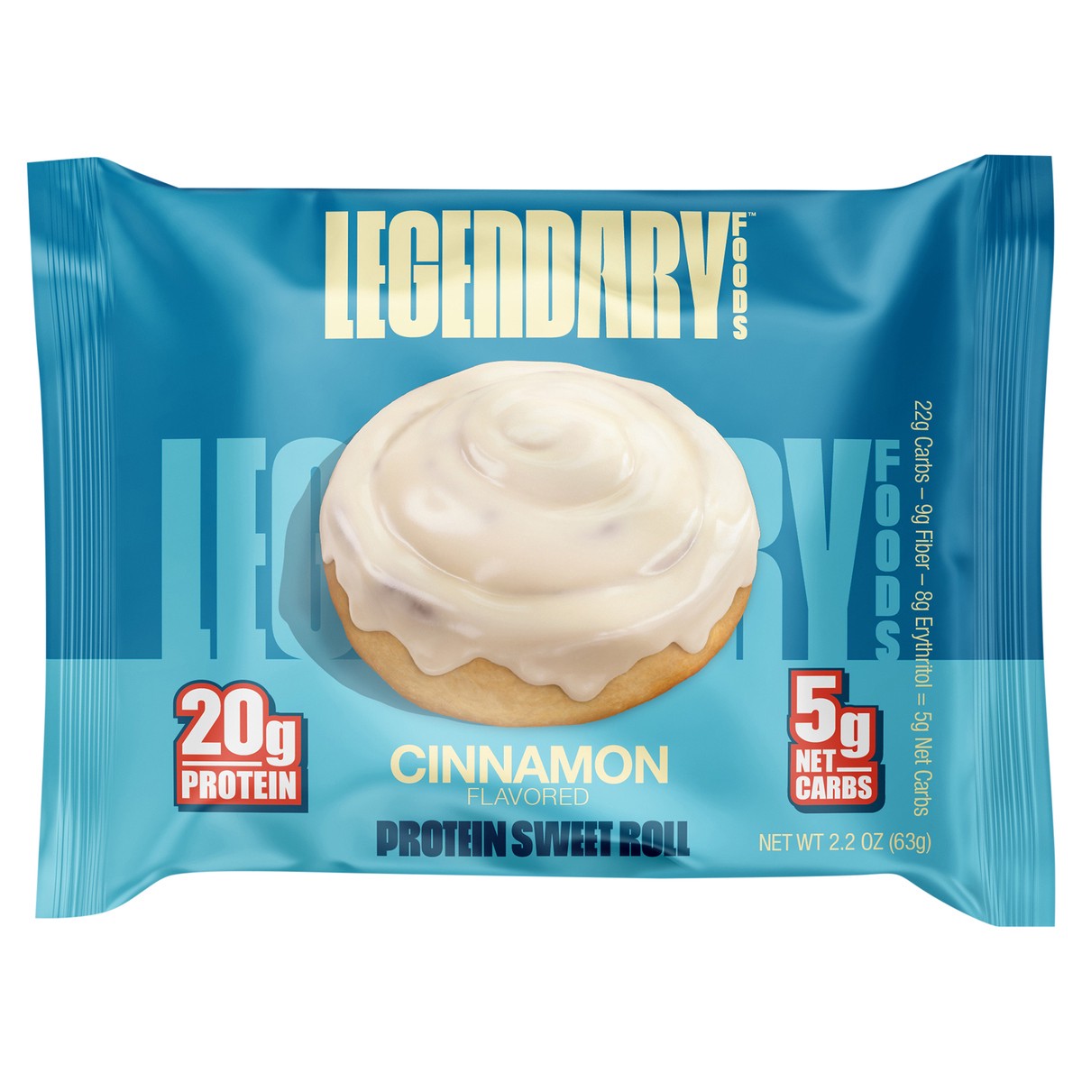 slide 1 of 2, Legendary Foods Protein Sweet Roll - Cinnamon, 2.2 oz Roll, 2.2 oz
