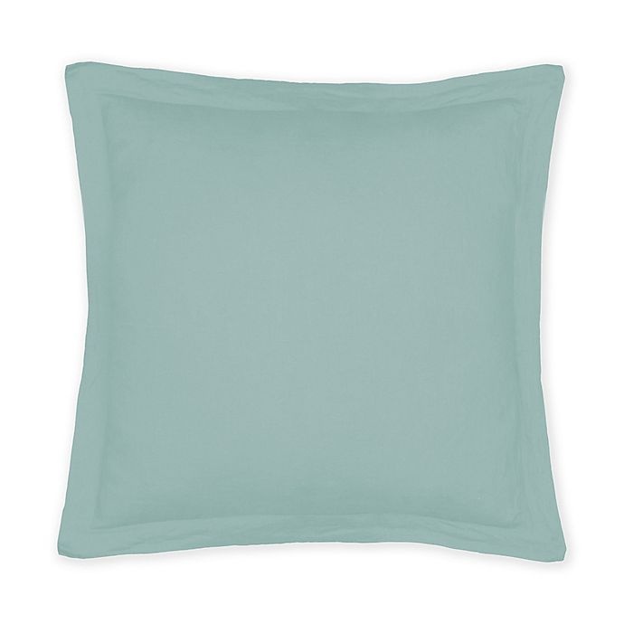 slide 1 of 3, Levtex Home Washed Linen Spa European Pillow Sham - Blue, 1 ct