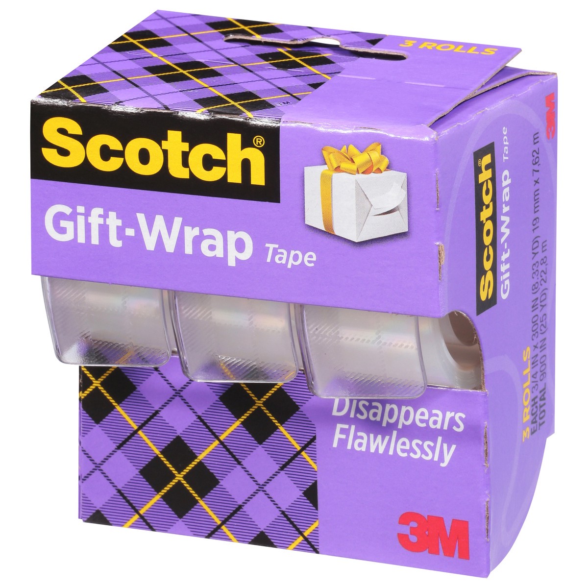 slide 3 of 9, Scotch Gift Wrap Tape , 3 ct