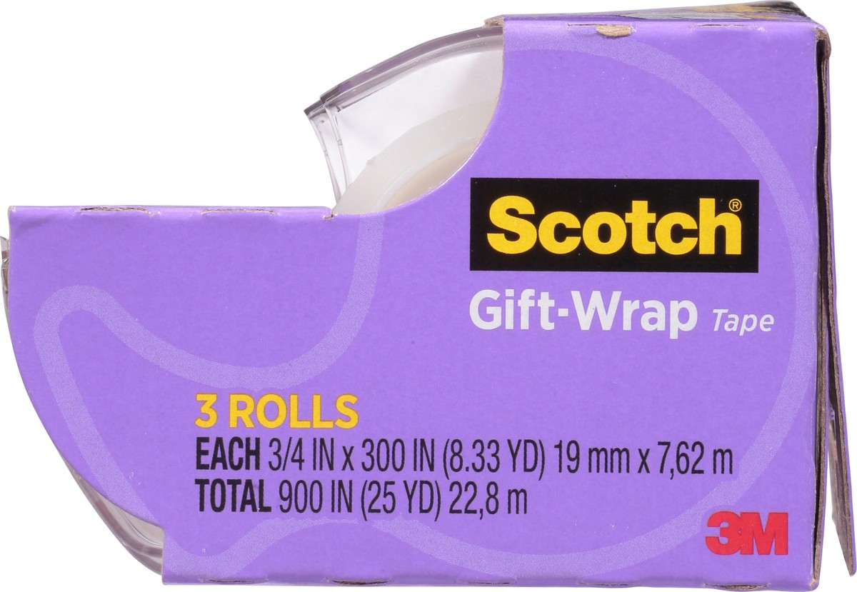 slide 8 of 9, Scotch Gift Wrap Tape , 3 ct