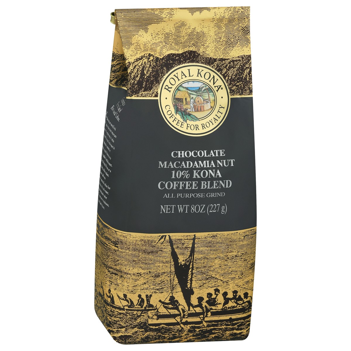 slide 5 of 9, Royal Kona Chocolate Macadamia Nut Light Roast Ground Coffee - 8oz, 8 oz