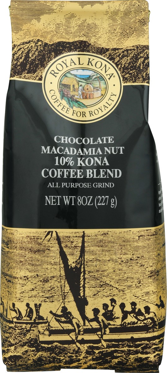 slide 8 of 9, Royal Kona Chocolate Macadamia Nut Light Roast Ground Coffee - 8oz, 8 oz