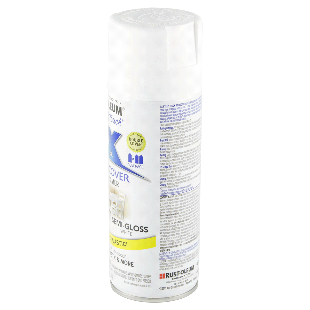 slide 56 of 78, Rust-Oleum 12oz 2X Painter's Touch Ultra Cover Semi Gloss Spray Paint White, 12 oz