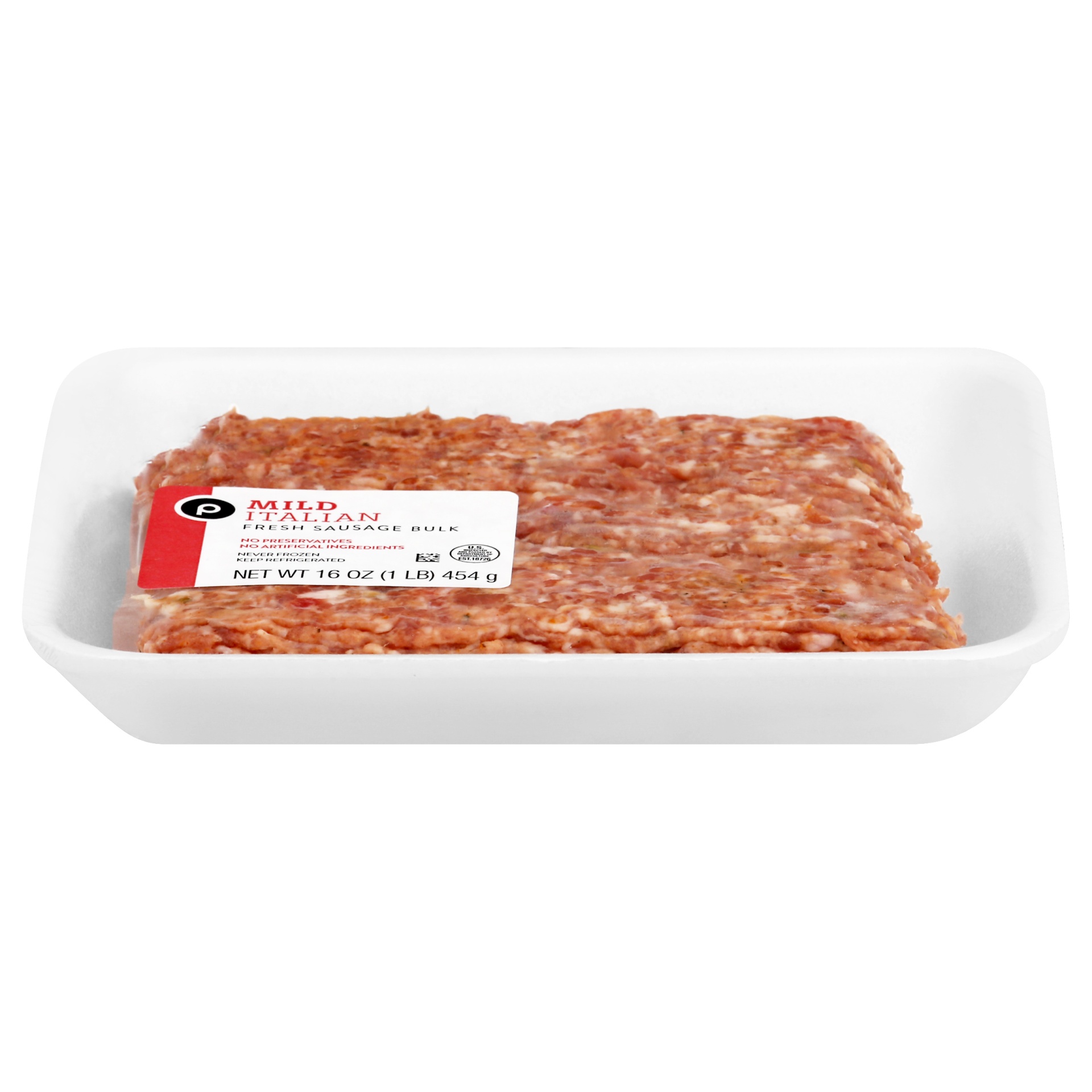 slide 1 of 1, Publix Mild Italian Fresh Sausage Bulk, 16 oz