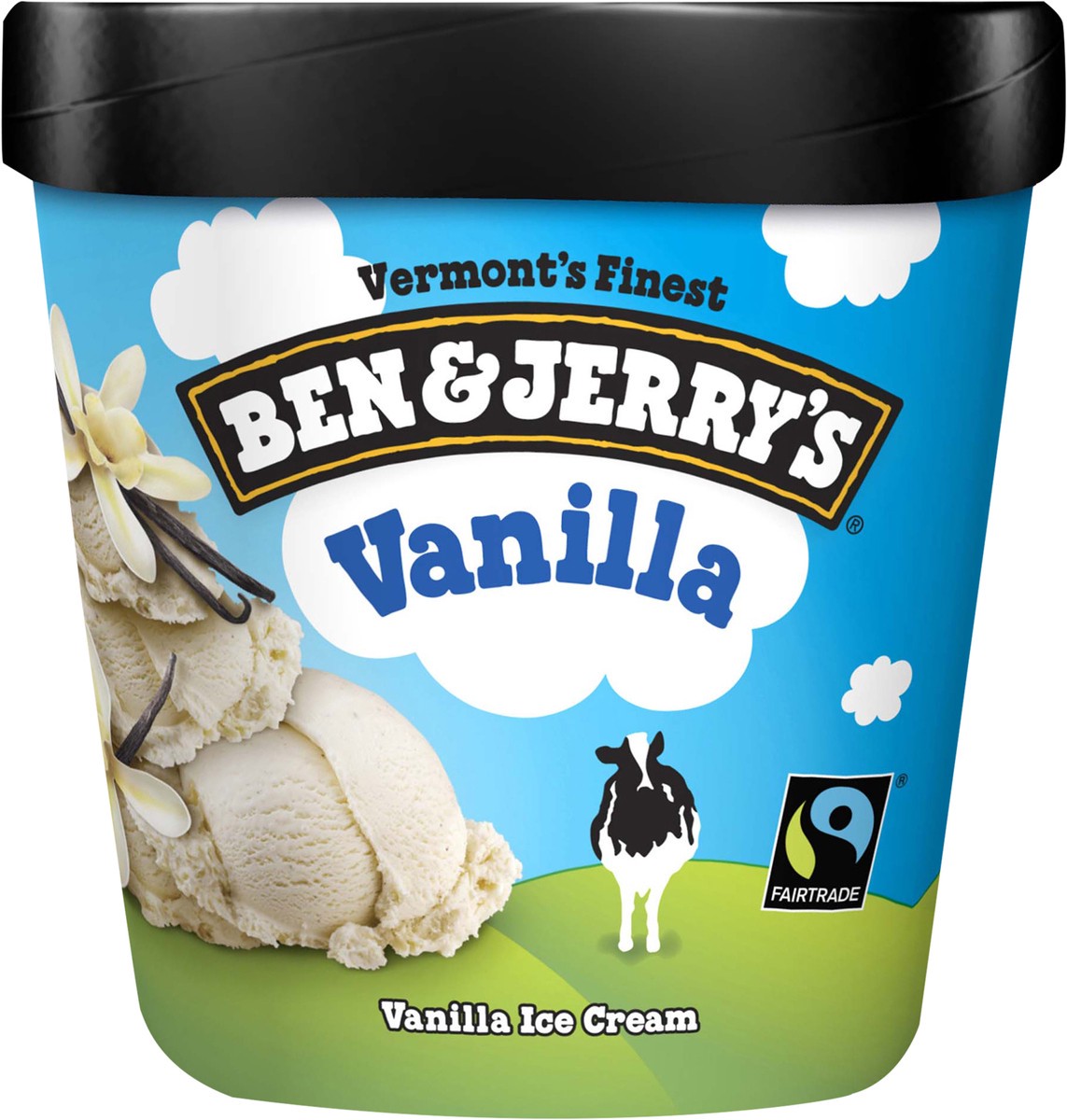 slide 1 of 4, Ben & Jerry's Vanilla Ice Cream 1 pt, 1 pint