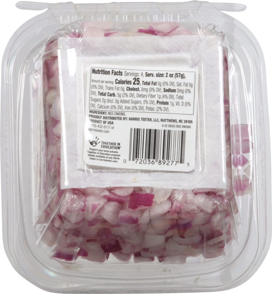 slide 6 of 6, Harris Teeter Diced Red Onions, 8 oz