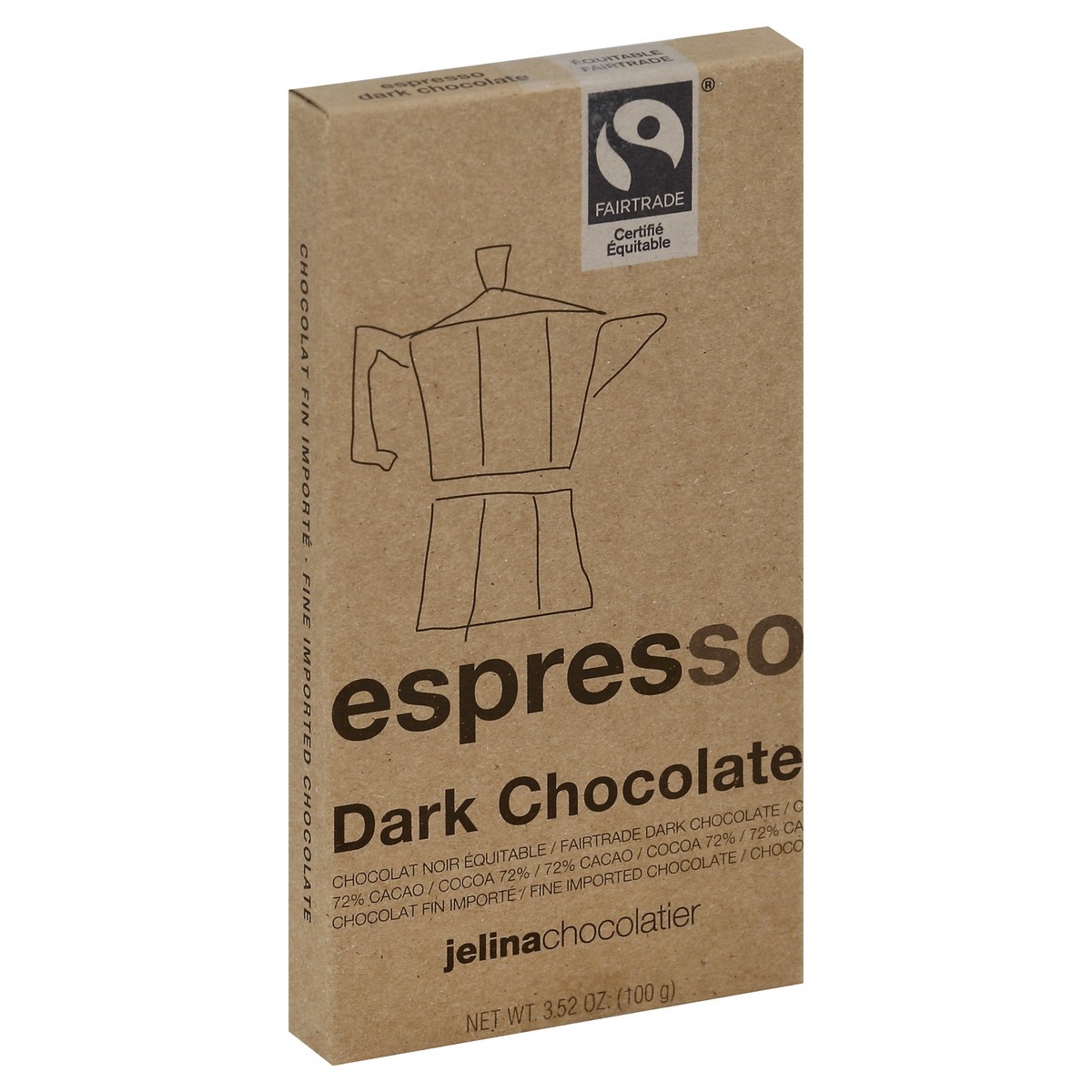 slide 4 of 6, Jelina Chocolatier Dark Chocolate 3.52 oz, 3.52 oz