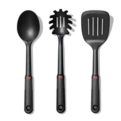 OXO 3pc Nylon Utensil Set Black