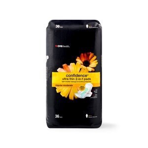 slide 1 of 1, CVS Health Confidence Utra Thin Pads, Regular-Moderate, 36 Ct, 36 ct