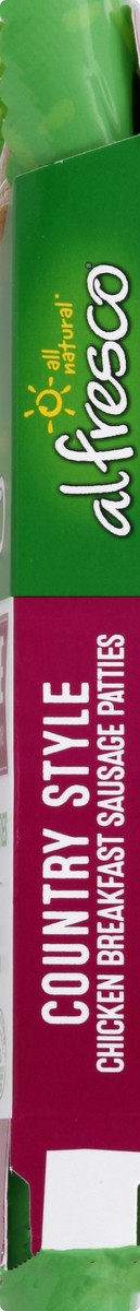 slide 9 of 9, Al Fresco Country Style Chicken Breakfast Sausage Patties, 7 oz, 4 ct