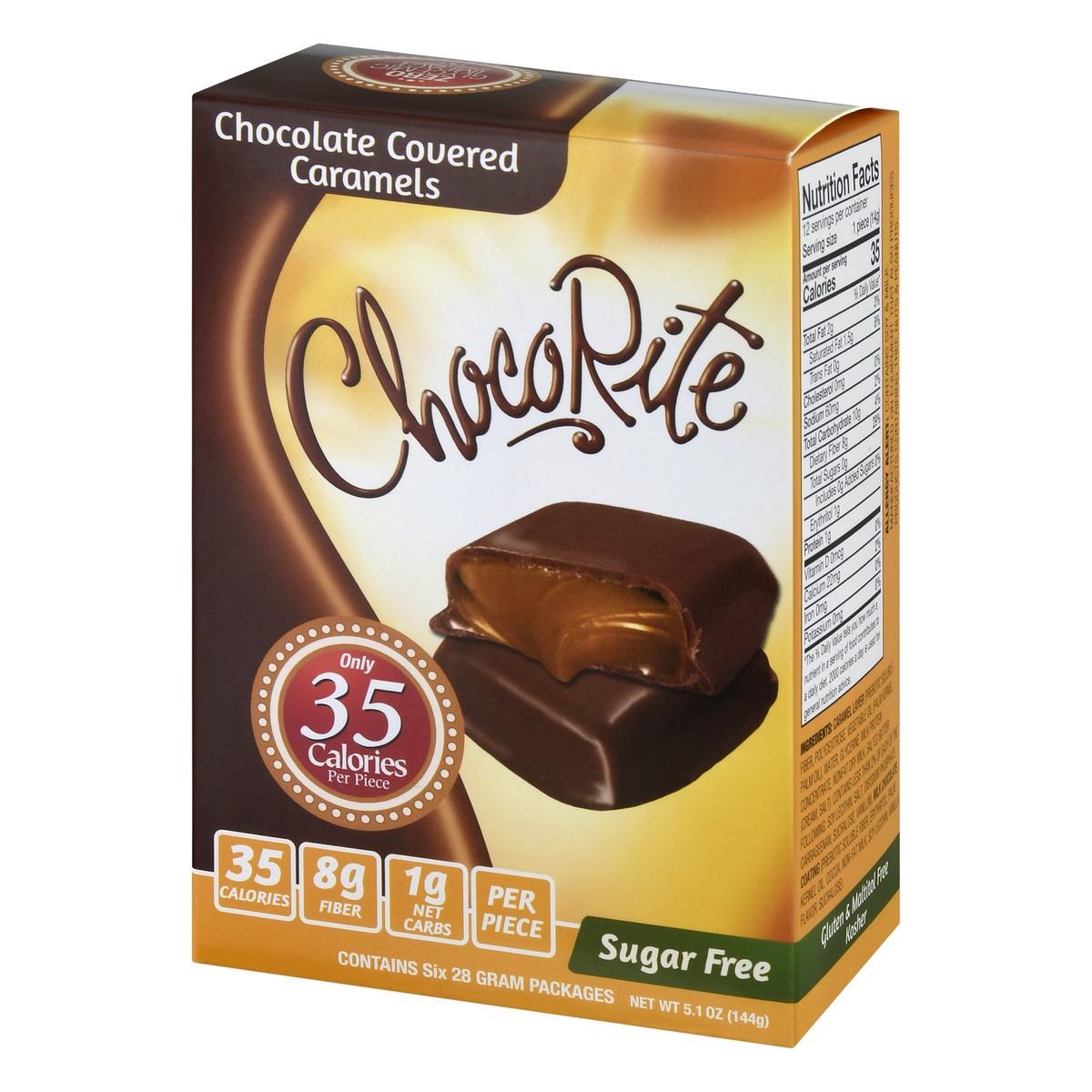 slide 12 of 13, ChocoRite Chocolate Covered Caramels, 5.1 oz