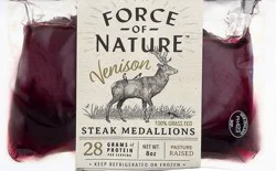 Force Of Nature Venison Steak Medallions