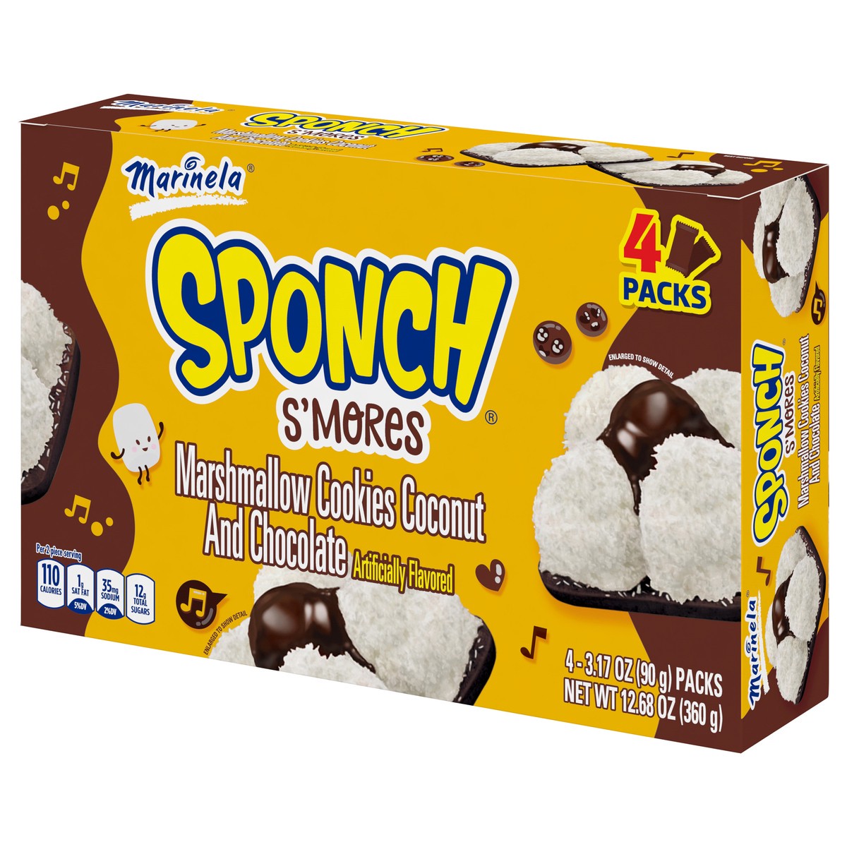 slide 3 of 11, Marinela Sponch Smores Box, 4 ct