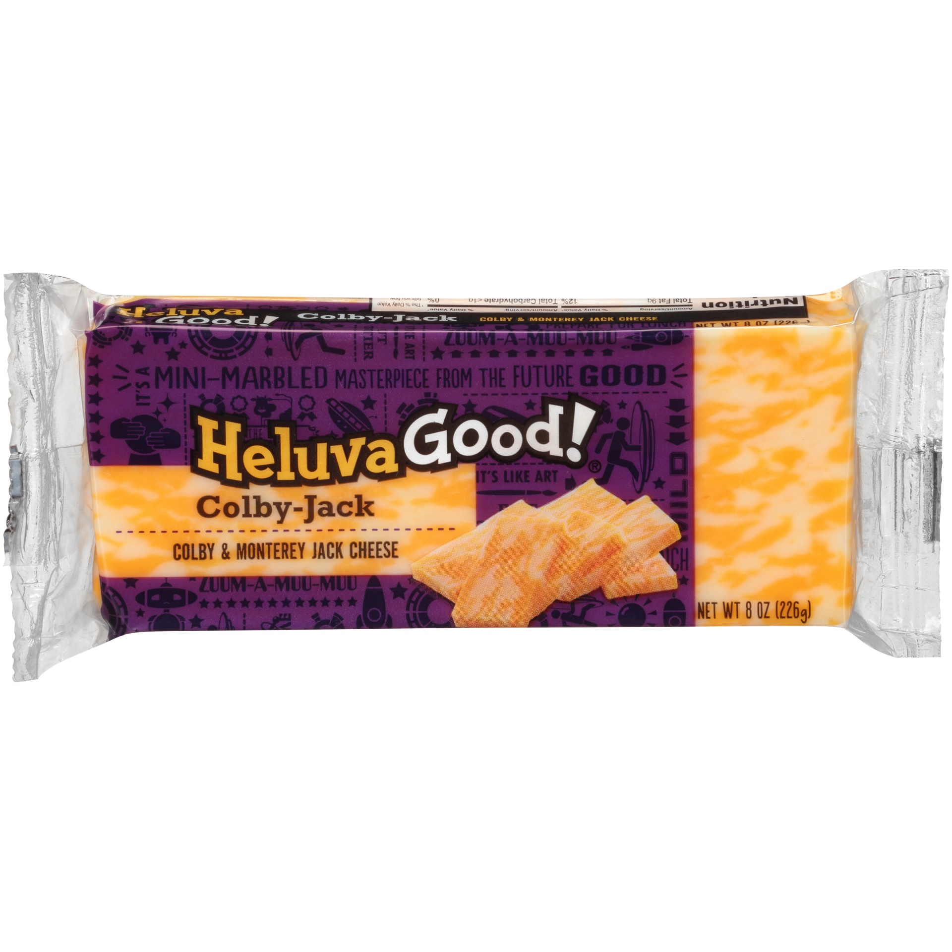 slide 1 of 1, Heluva Good! Colby-Jack Cheese, 8 oz