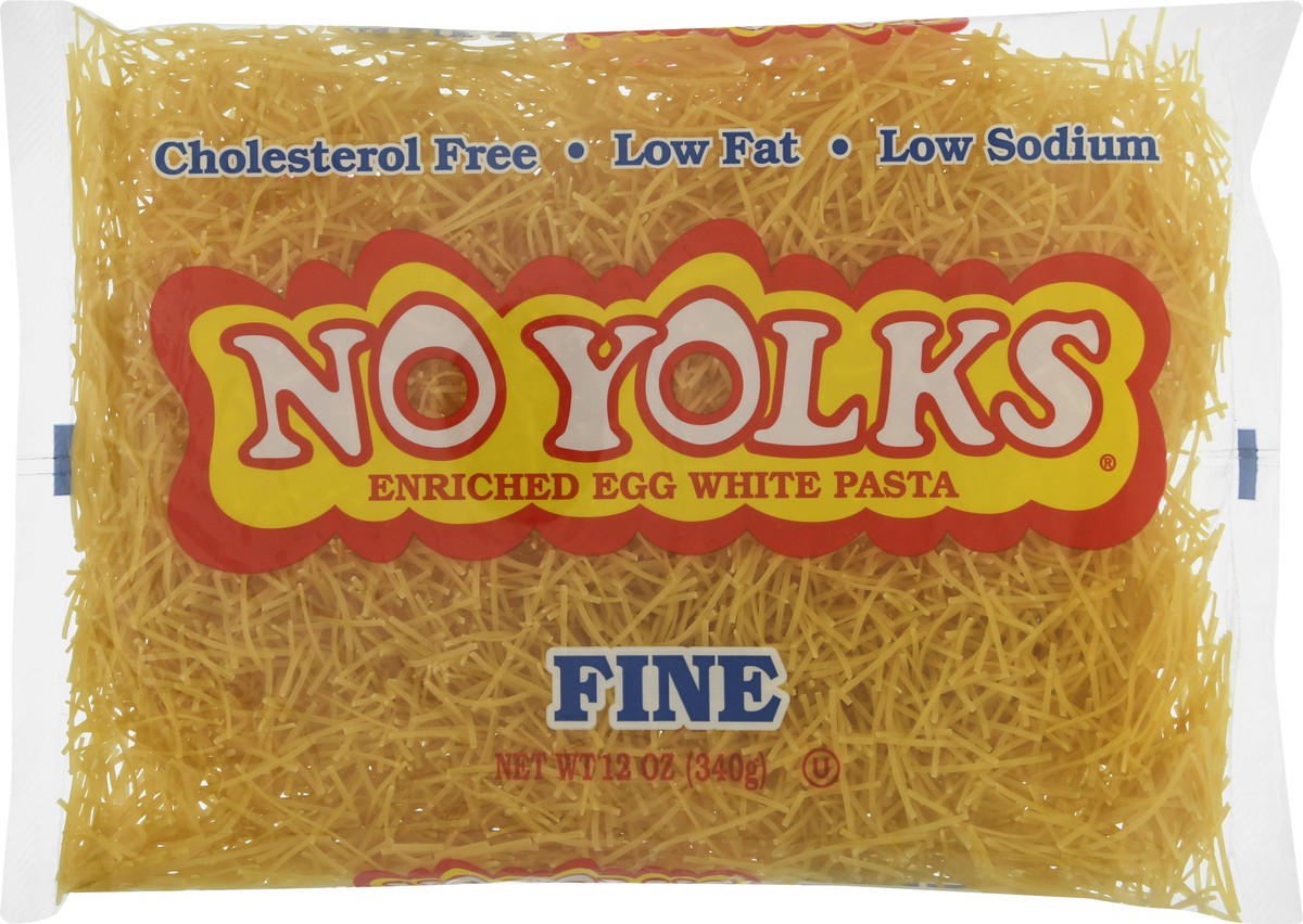 slide 6 of 9, No Yolks Fine Egg White Pasta 12 oz, 12 oz