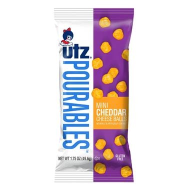 slide 1 of 1, Utz Mini Cheddar Cheeseball Pourable, 1.75 oz