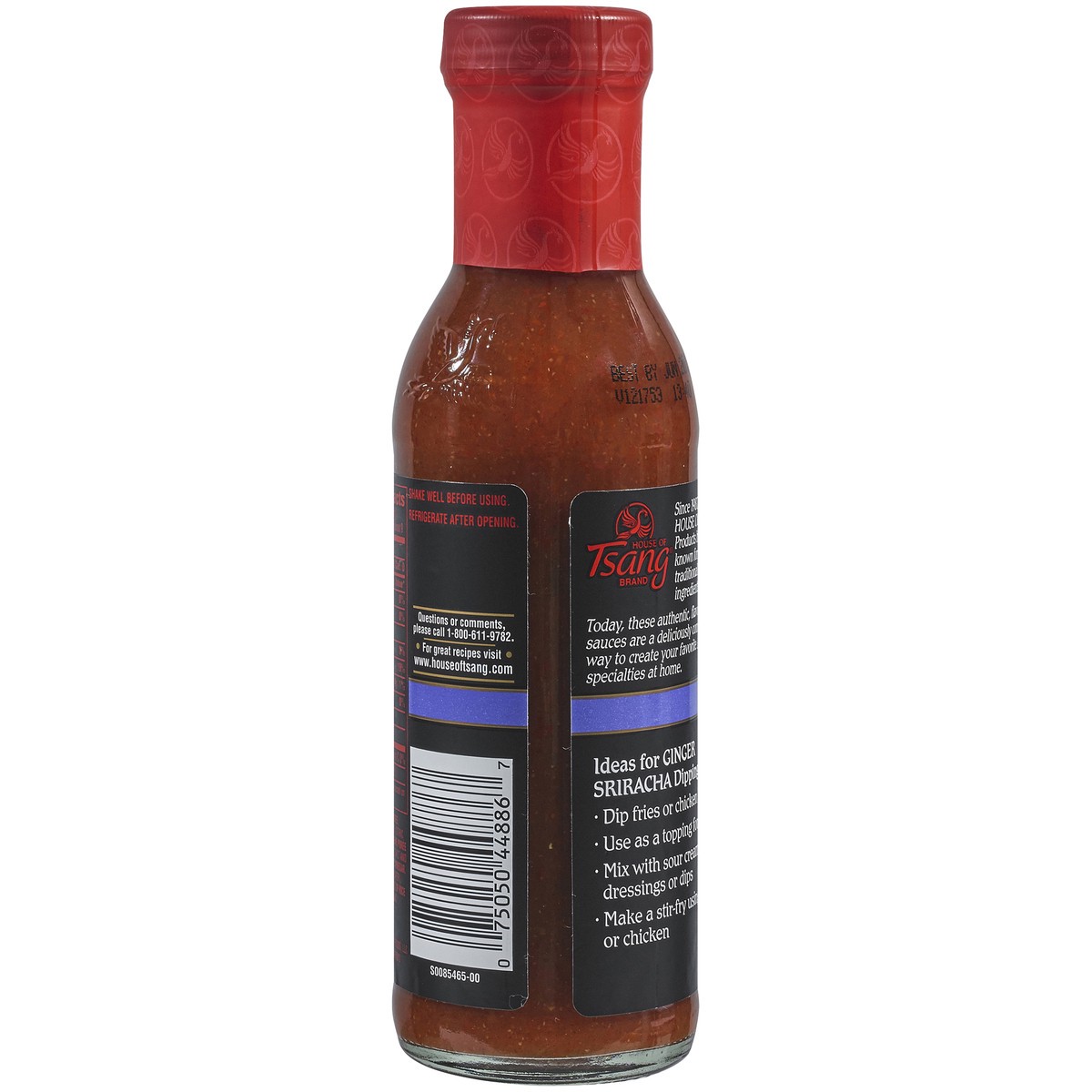 slide 3 of 7, House of Tsang Ginger Sriracha Dipping Sauce 11 oz. Bottle, 11 oz