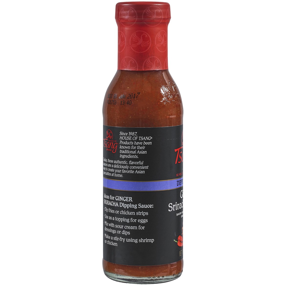 slide 5 of 7, House of Tsang Ginger Sriracha Dipping Sauce 11 oz. Bottle, 11 oz