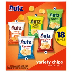 Utz Variety Potato Chips Snack Pack - 18 ct