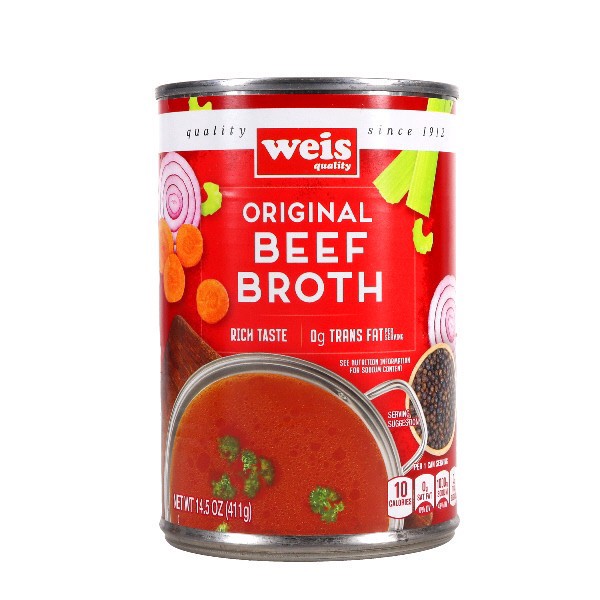 slide 1 of 6, Weis Quality Beef Broth, 14.5 oz